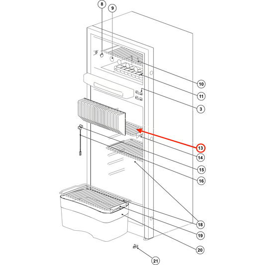 Norcold® Refrigerator Shelf Replacement for N3150 - Top Fridge Shelf - 69085708